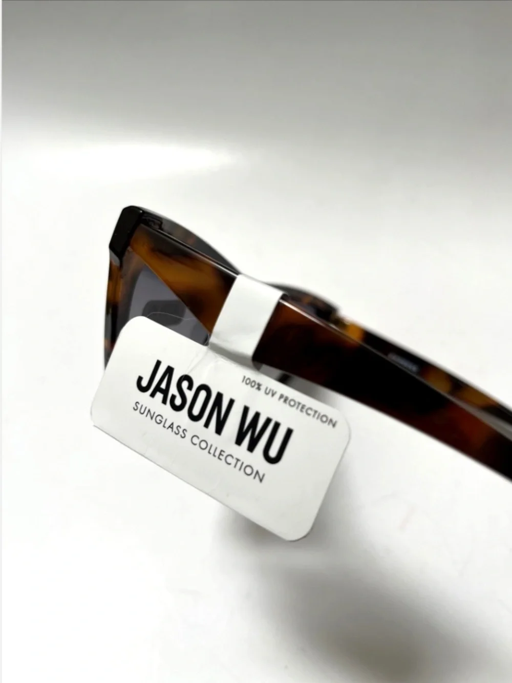 NWT Jason Wu Slim Cat Eye Angular Sunglasses Tortoiseshell Acetate